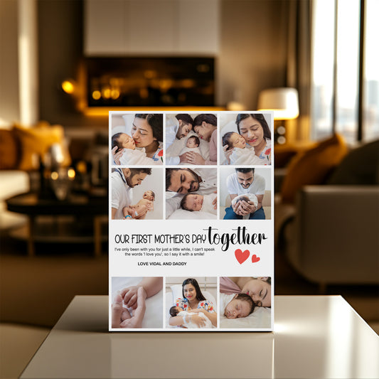 Personalized First Mothers Day Collage Canvas