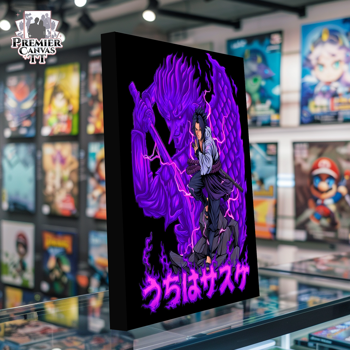 Sasuke's Power Unleashed Canvas