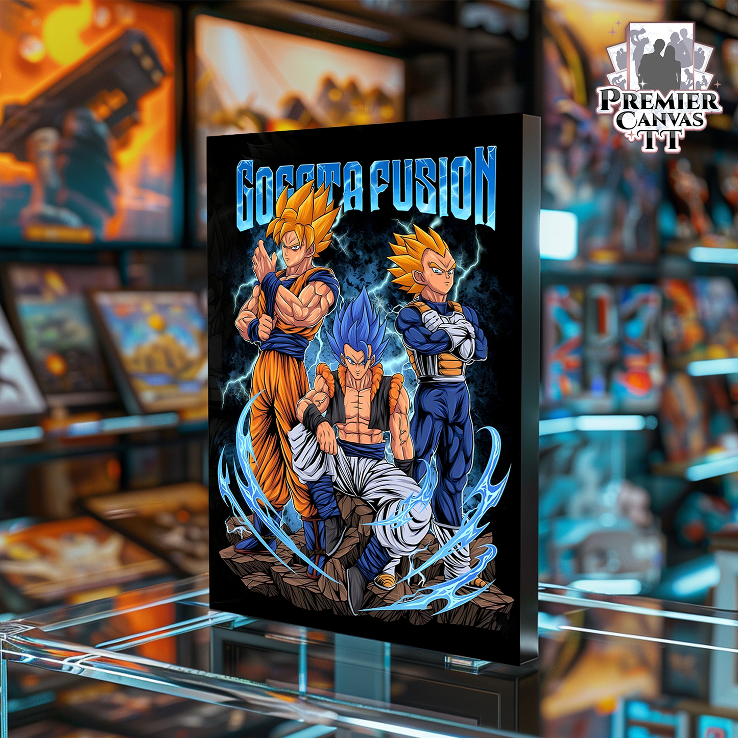 Saiyan Fusion Trio Canvas Artwork
