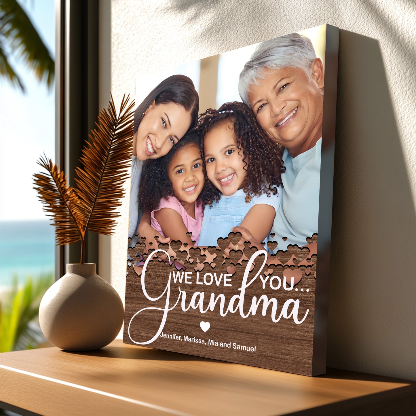 Grandma Surrounded by Love Photo Canvas