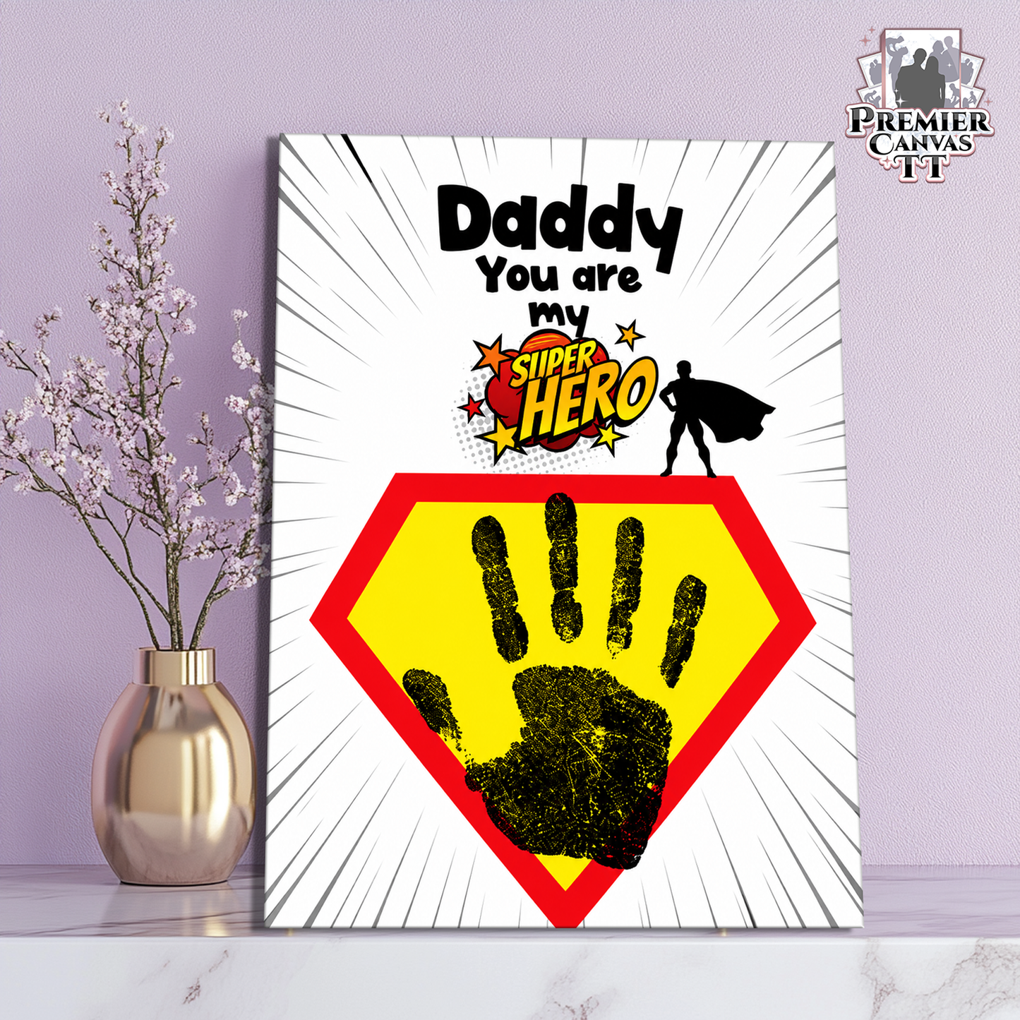 Daddy Hero Handprint