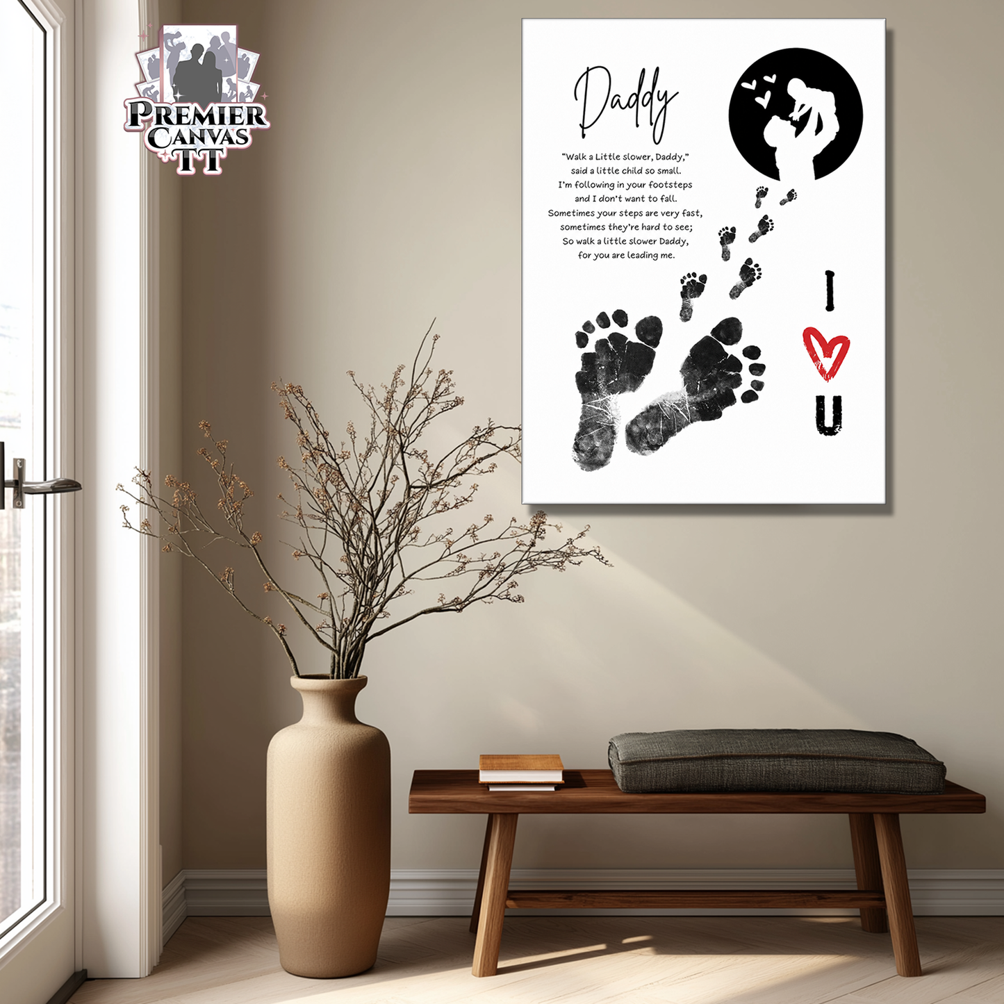 Daddy Footprint Love