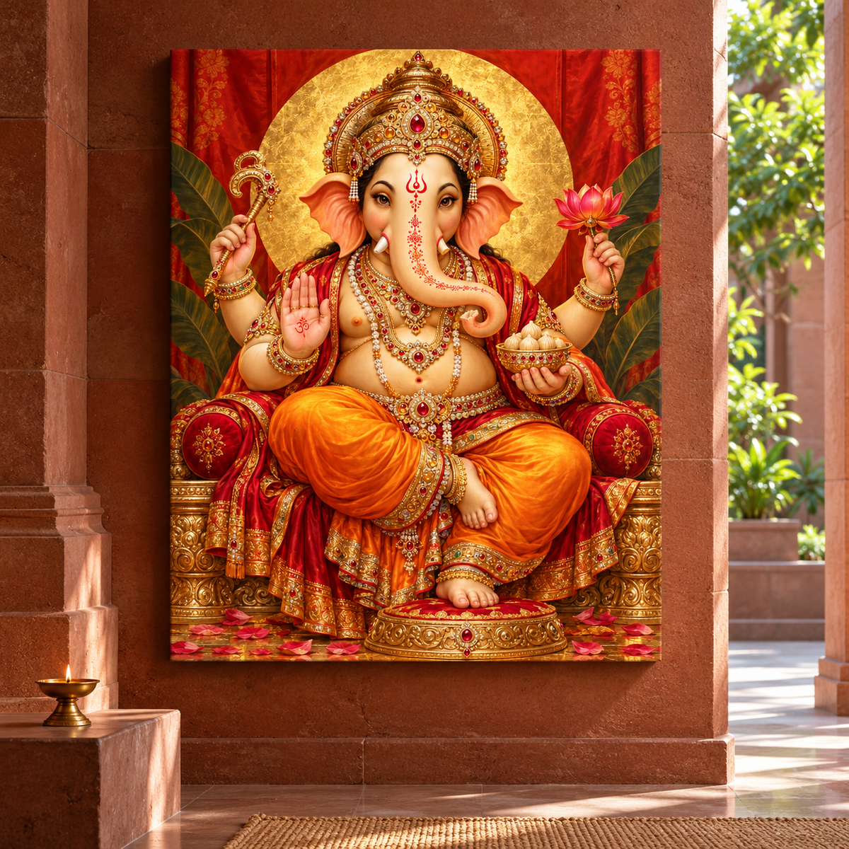 Ganesha Vermilion Sun