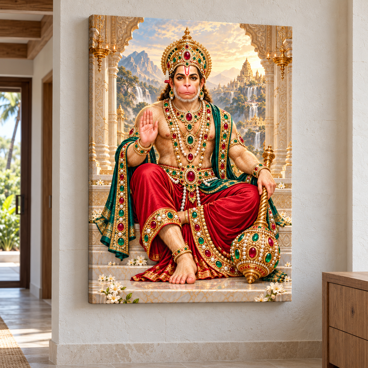 Hanuman Ruby Emerald