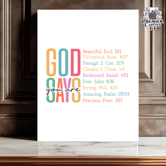 Divine Affirmations Canvas