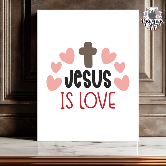 Jesus Is Love Canvas Art