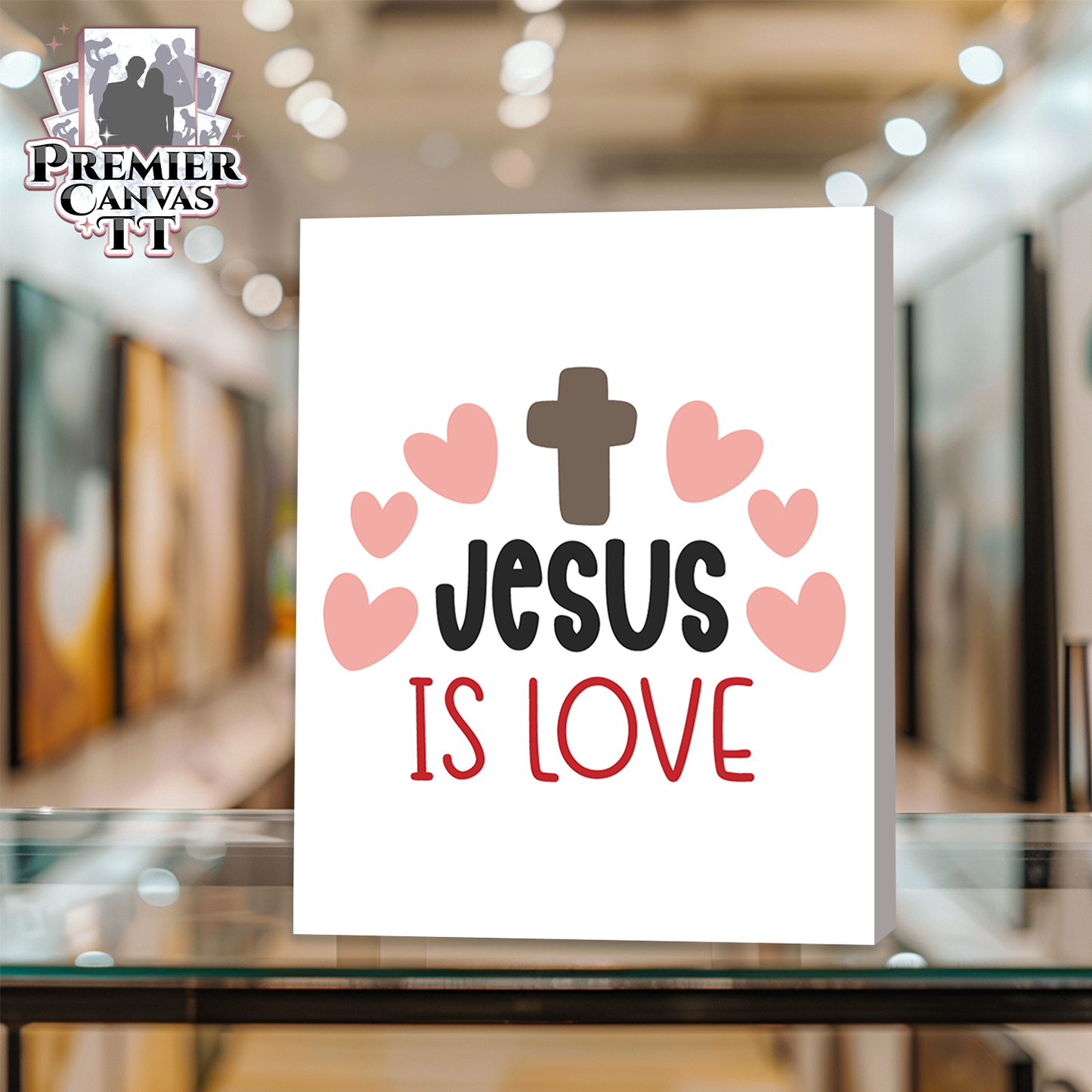 Jesus Is Love Canvas Art