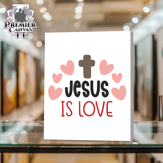 Jesus Is Love Canvas Art