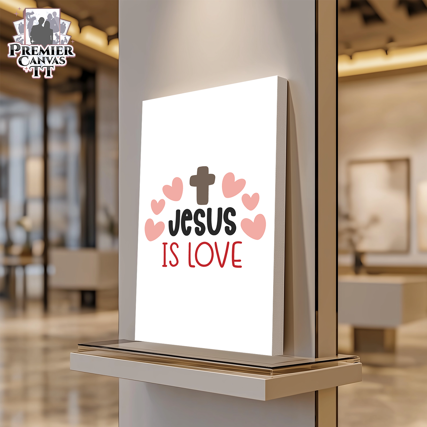 Jesus Is Love Canvas Art