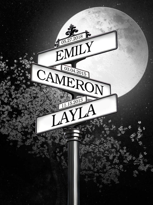 Family Name Street Sign