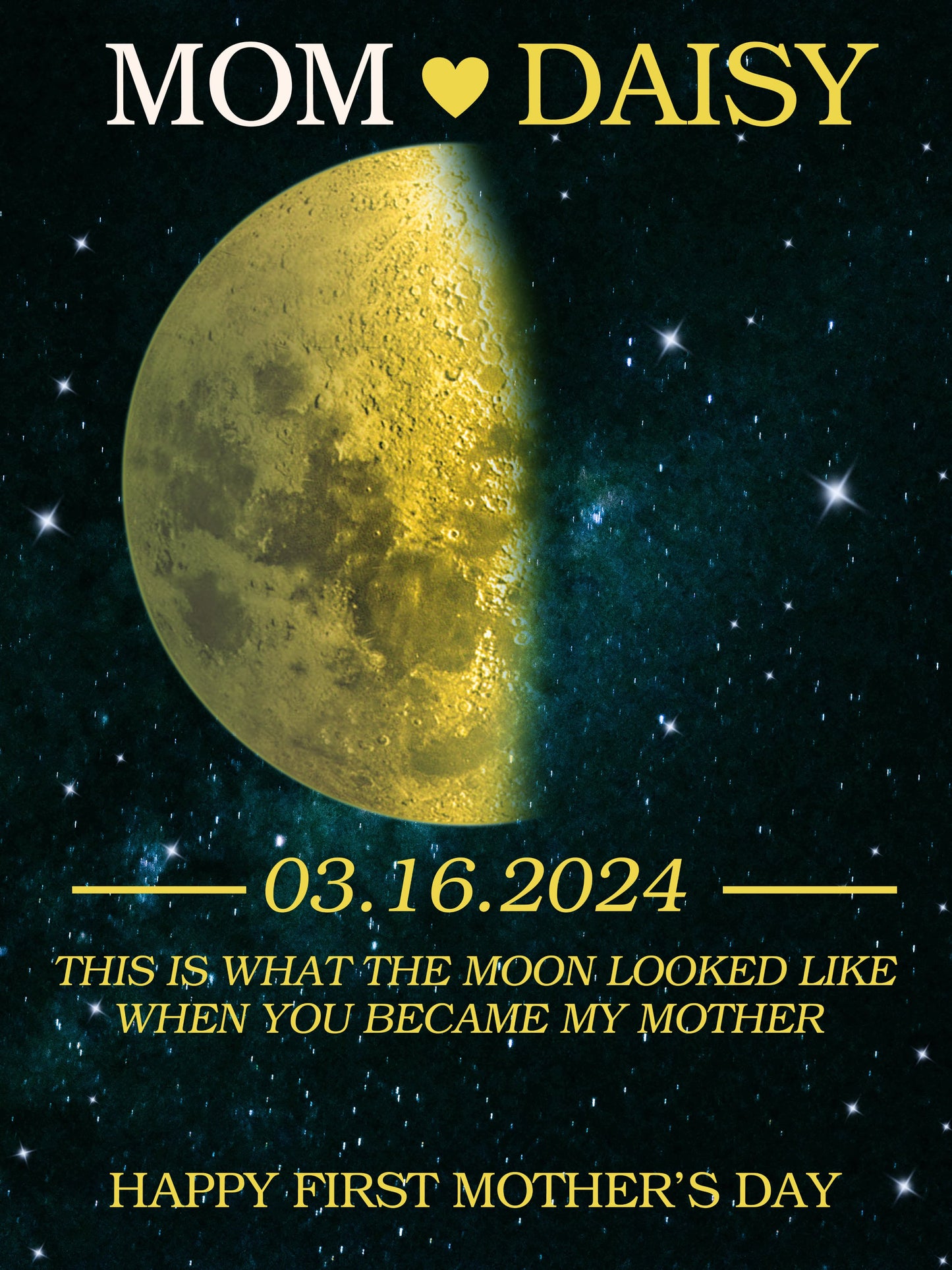 Birth Moon Canvas