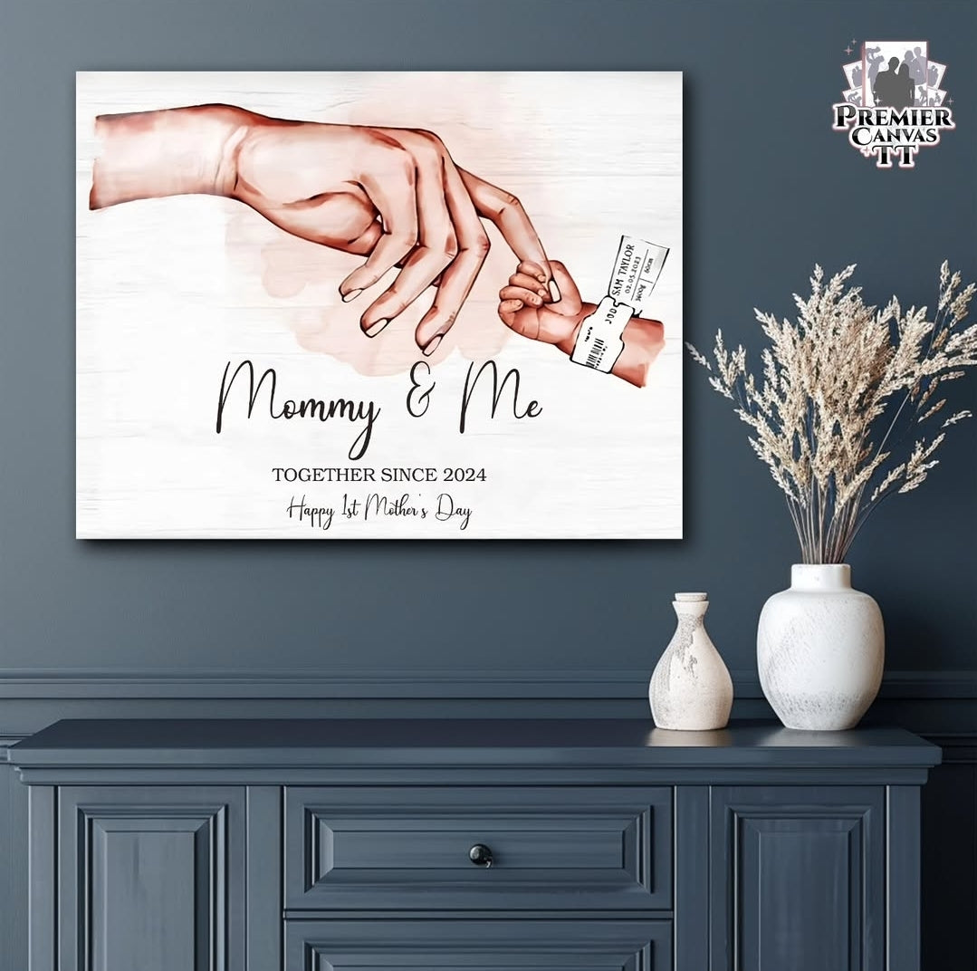 Mummy & Me Watercolor Canvas