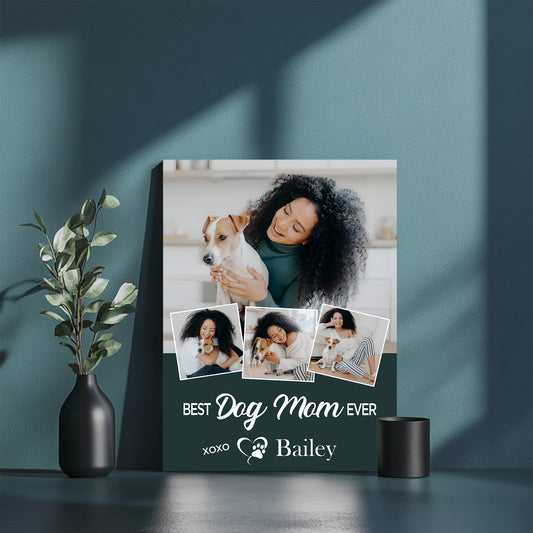 Best Dog Mom Photo Collage