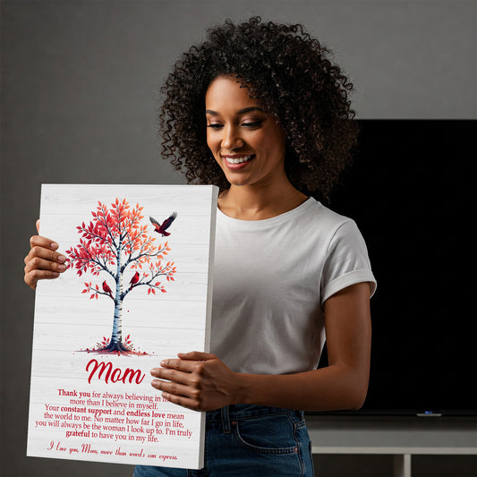 Thank You Mom Tree of Love Canvas Picture