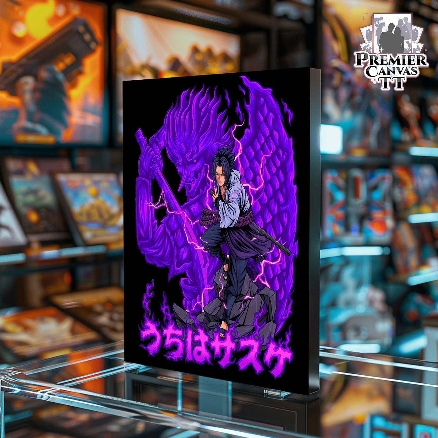 Sasuke's Power Unleashed Canvas