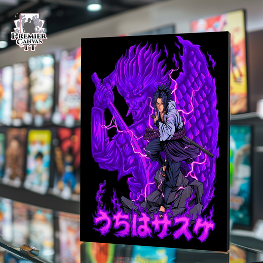 Sasuke's Power Unleashed Canvas