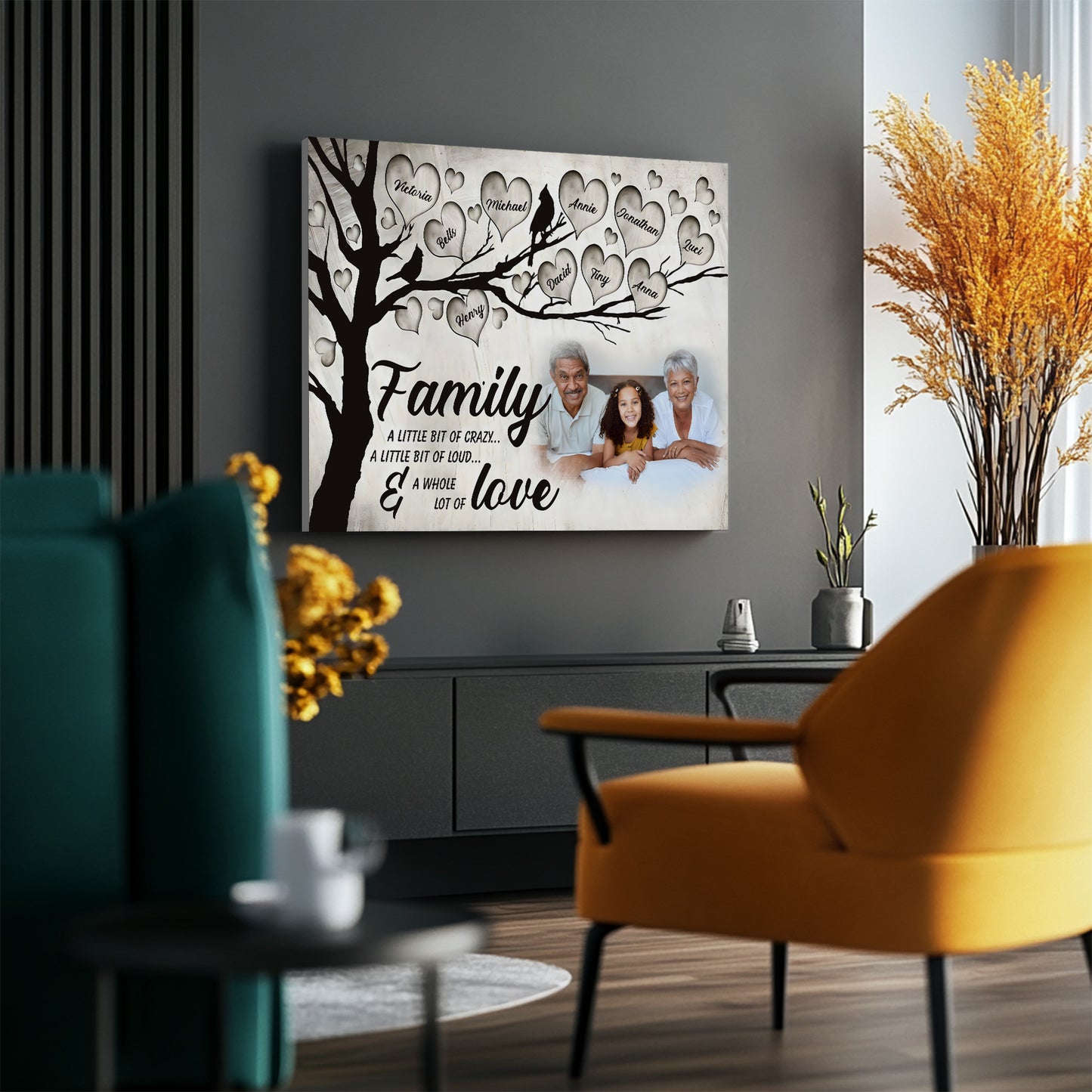 Personalized Family Heart Tree