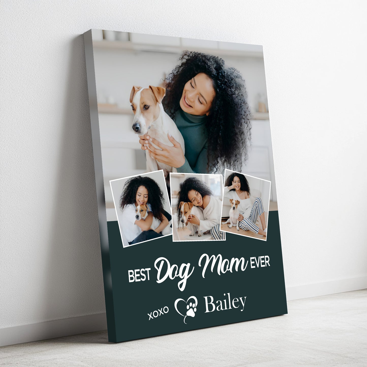 Best Dog Mom Photo Collage