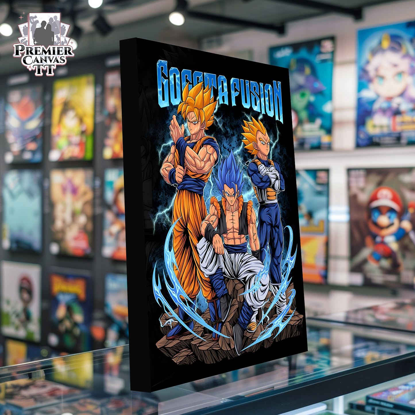 Saiyan Fusion Trio Canvas Artwork