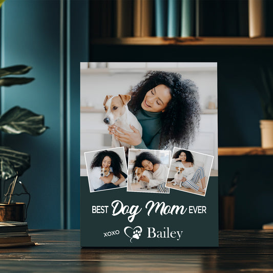 Best Dog Mom Photo Collage