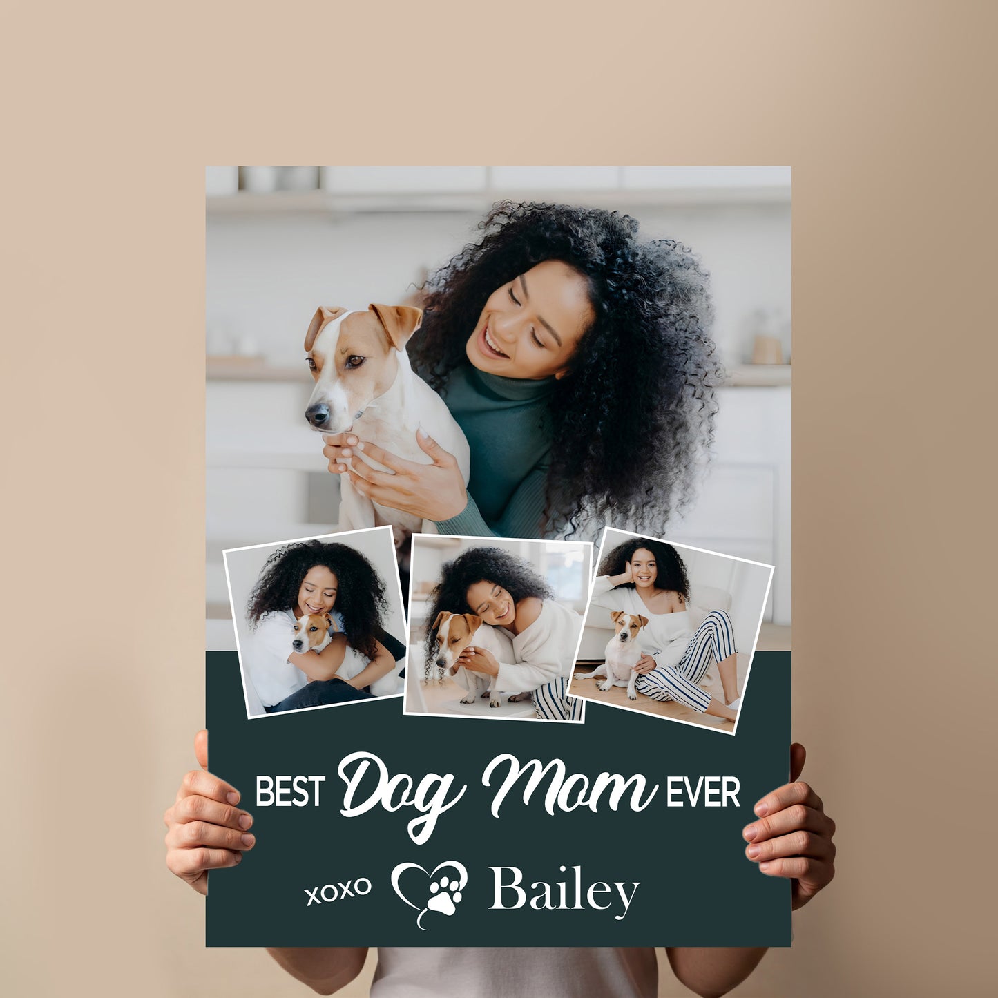Best Dog Mom Photo Collage