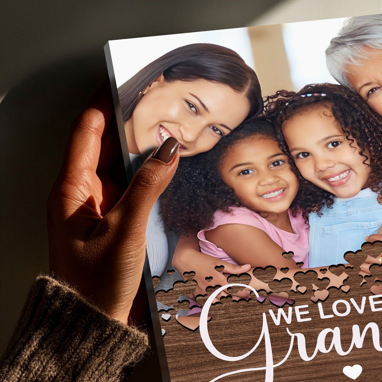 Grandma Surrounded by Love Photo Canvas