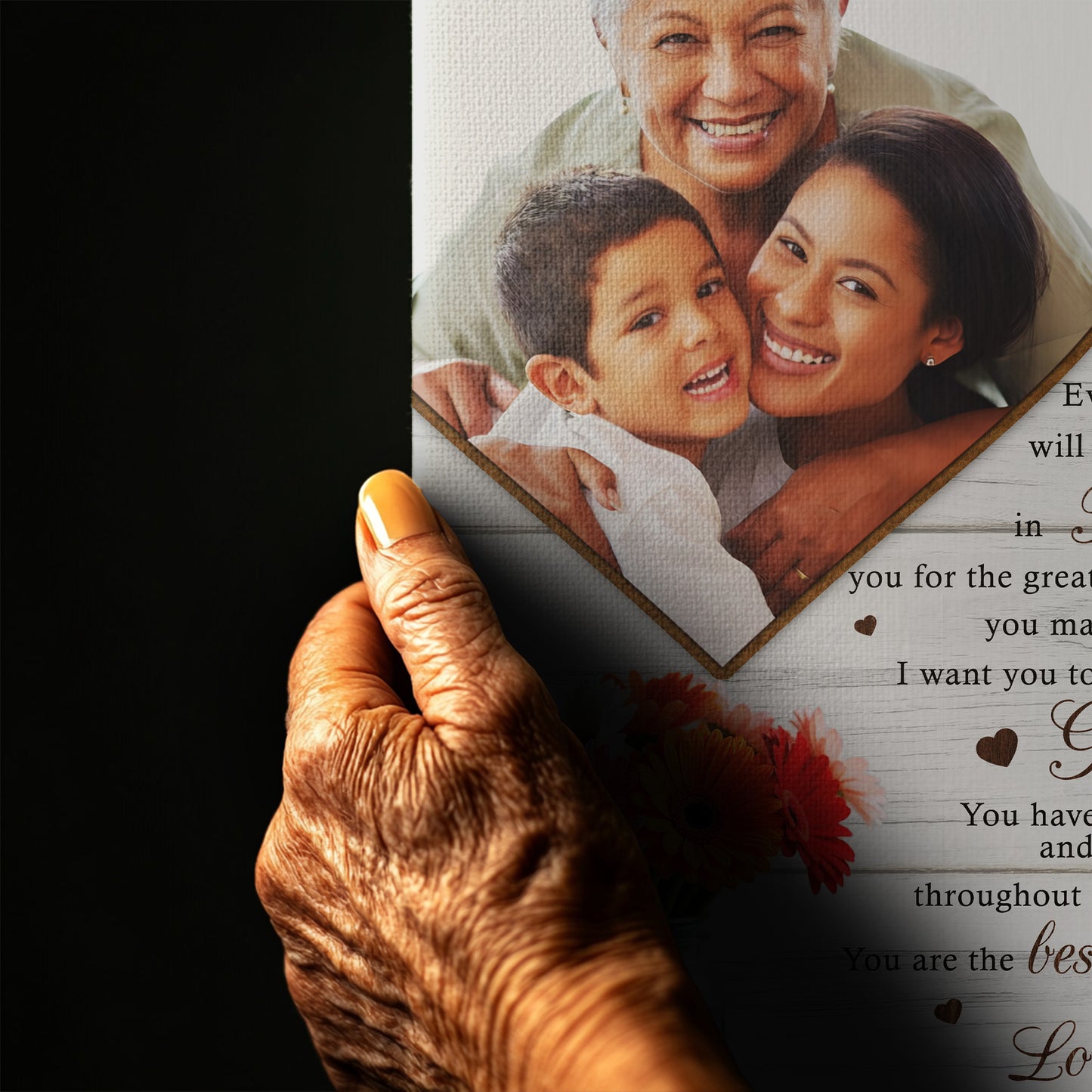 Words Never Enough Mom Canvas