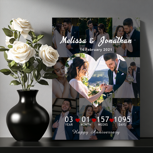 9 Photo Anniversary Collage