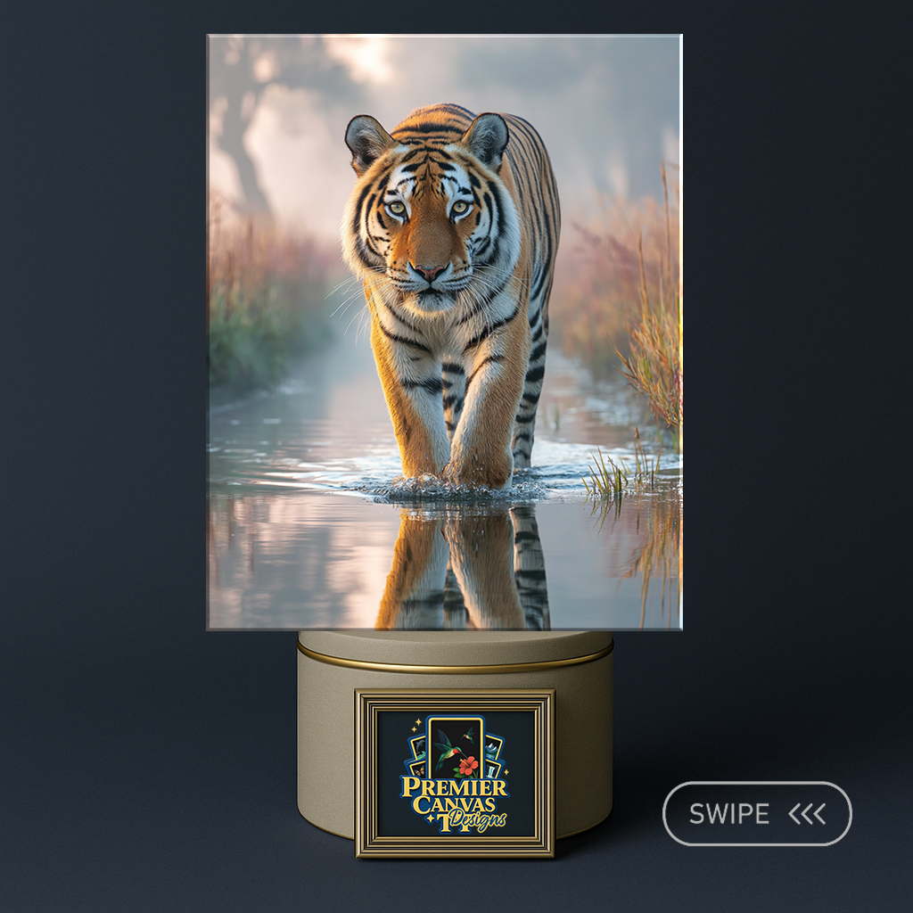 Big cat wildlife canvas art 07