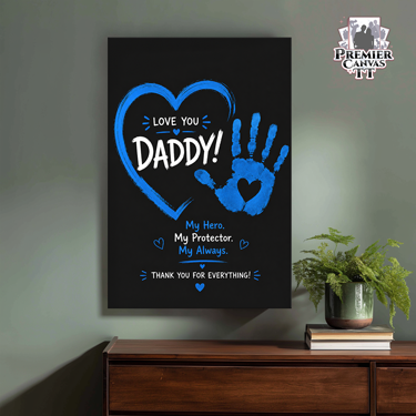 Daddy Blue Handprint