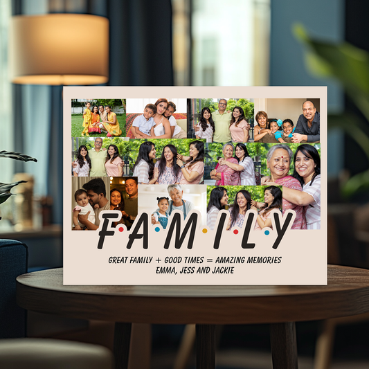 Family "Friends" Themed Canvas