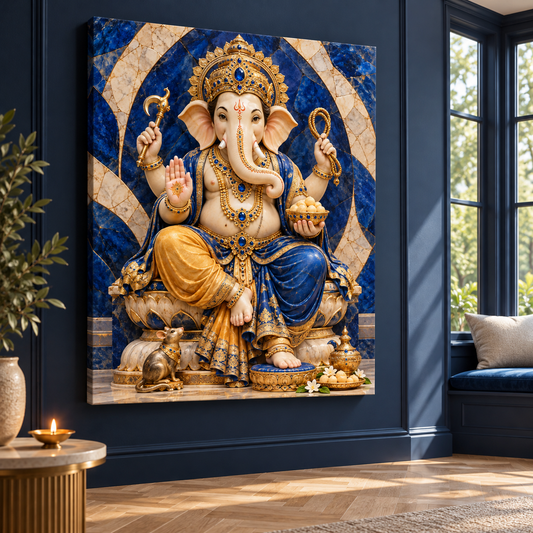 Ganesha Sapphire Halo
