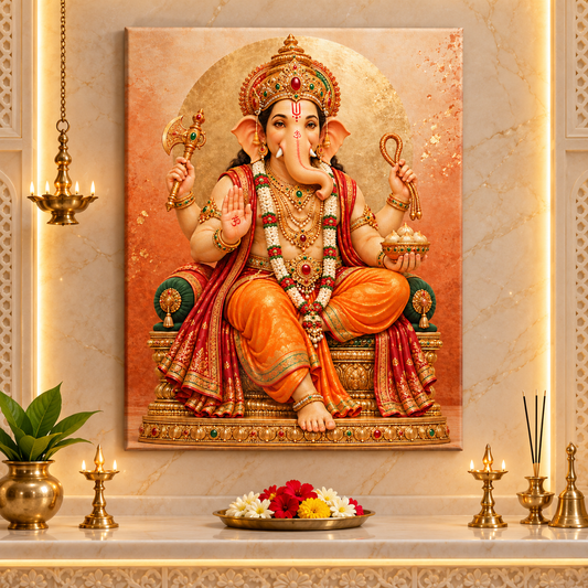 Ganesha Terracotta Halo