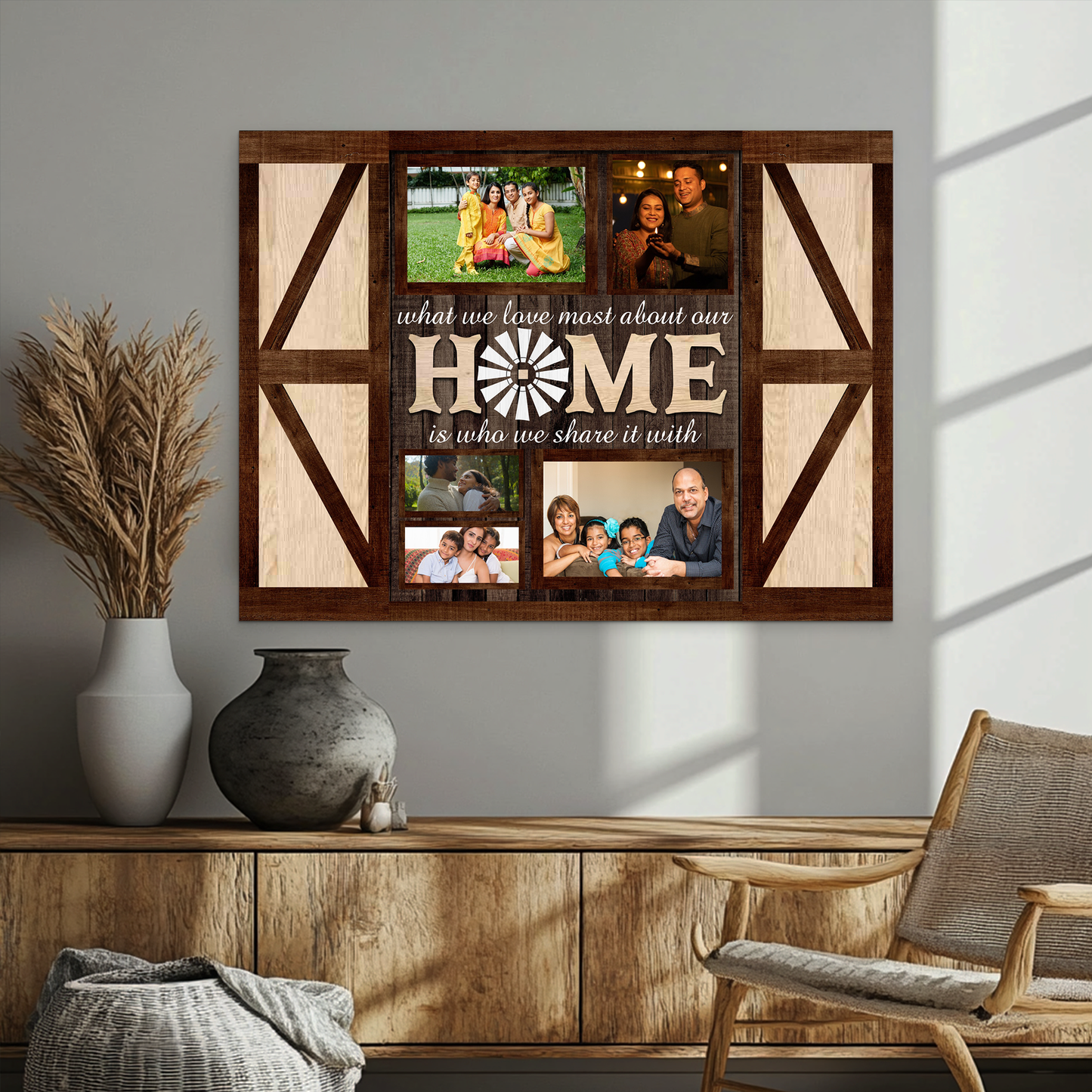 Home Barn Style Collage