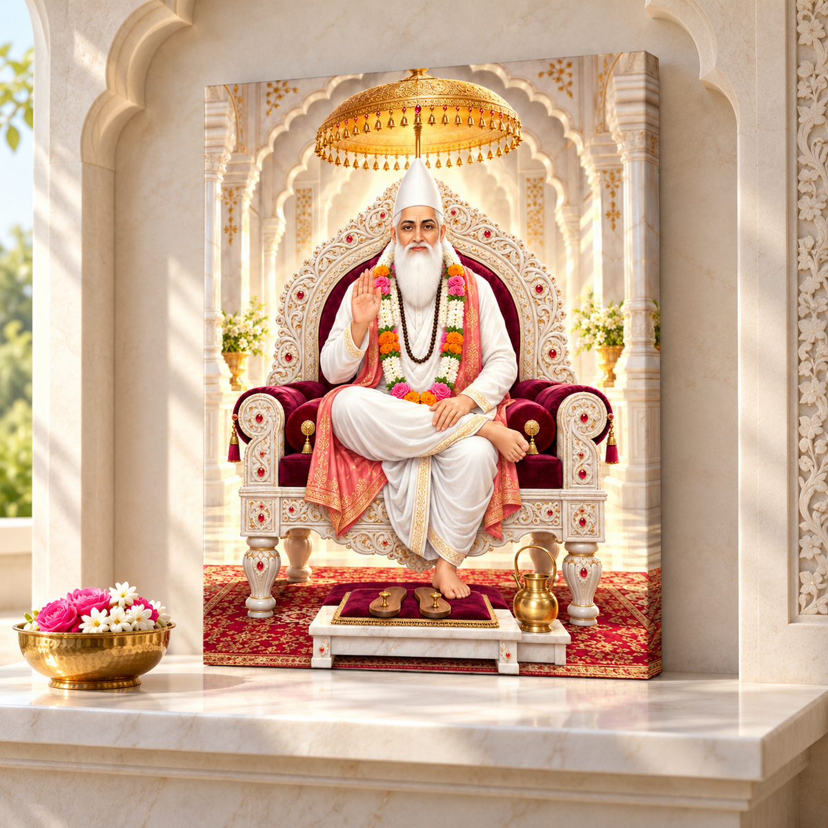 Kabir Sahib Pearl Marble