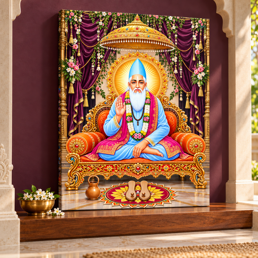 Kabir Sahib Plum Gold Canopy