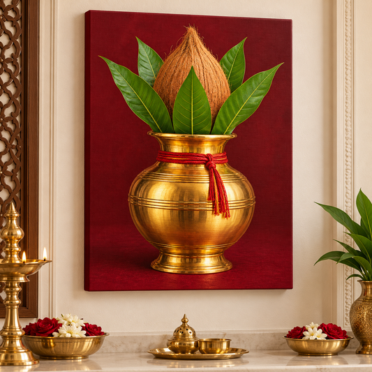 Kalasha Crimson Abundance Canvas