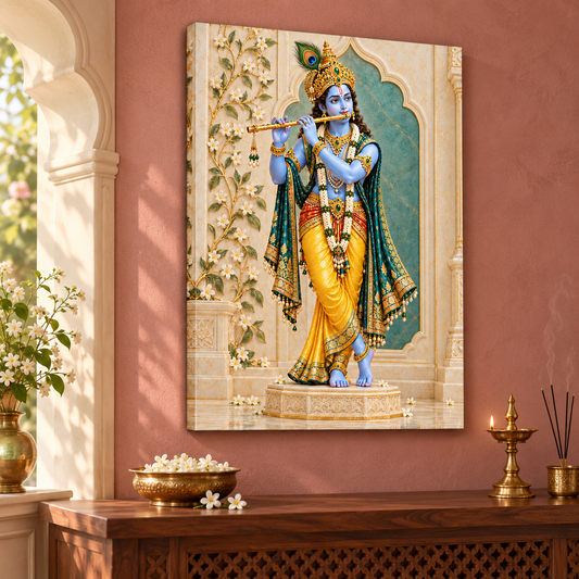 Krishna Ivory Pedestal