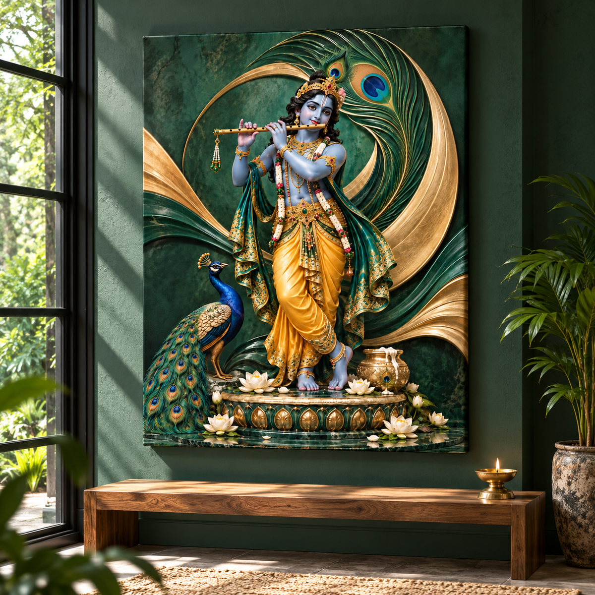 Krishna Jade Peacock