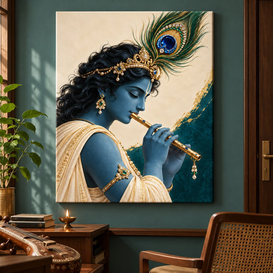 Krishna Jeweled Portrait