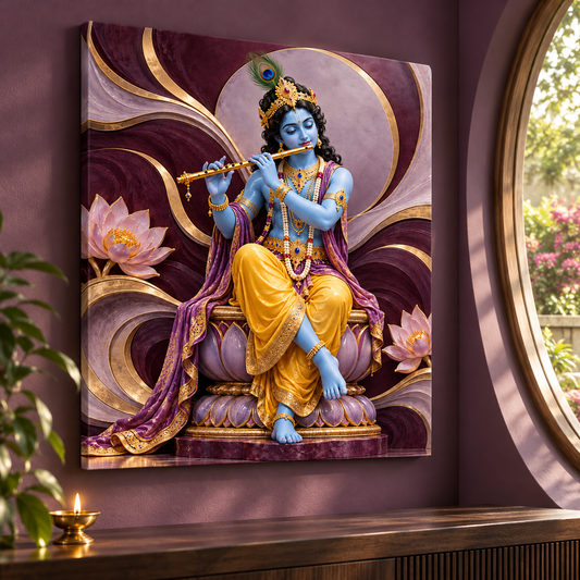 Krishna Plum Scrolls