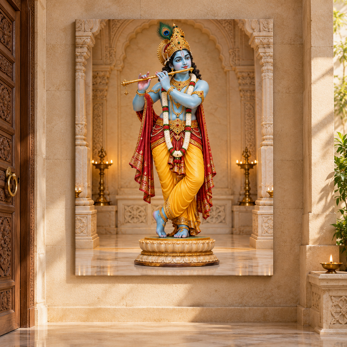 Krishna Temple Statue