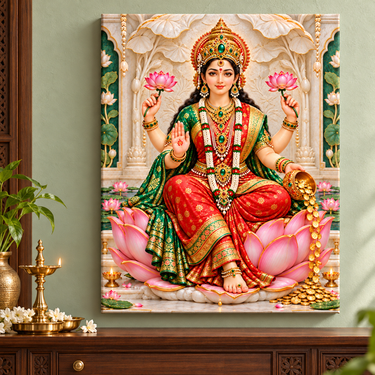 Lakshmi Emerald Ivory