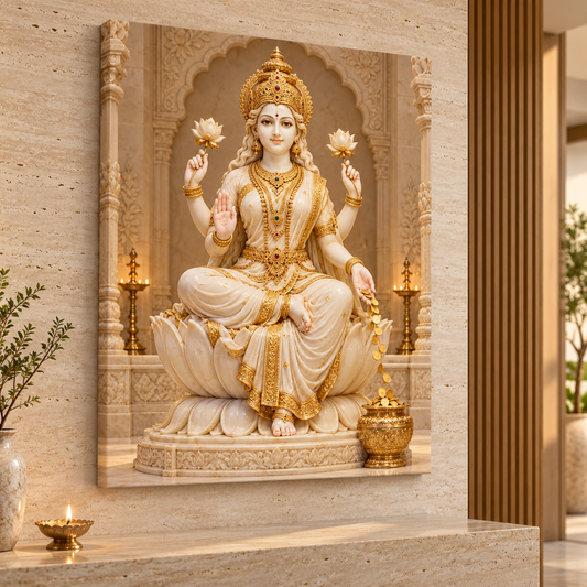Lakshmi Ivory Statue