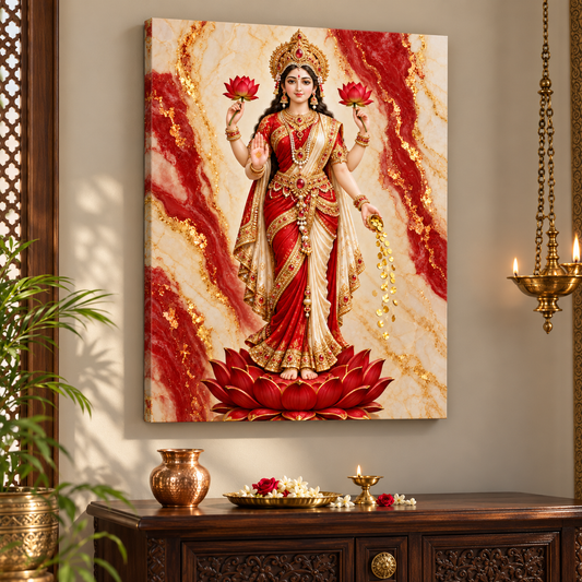Lakshmi Red Sari