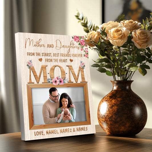 Mother and Daughters Loving Bond Canvas Art