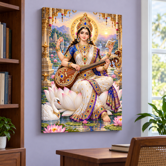 Saraswati Jeweled Swan