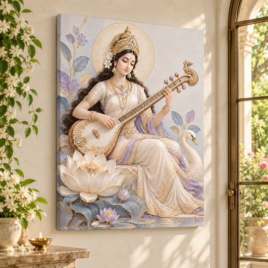 Saraswati Jeweled Veena