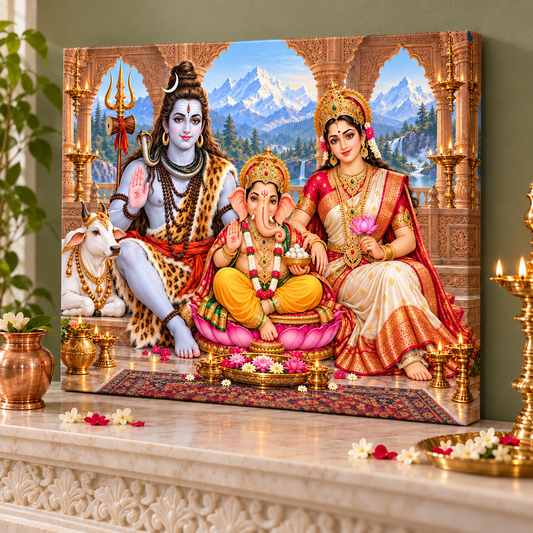 Shiva Parvati Ganesha